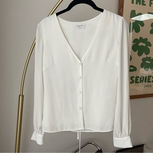 Babaton Bennie Blouse in White